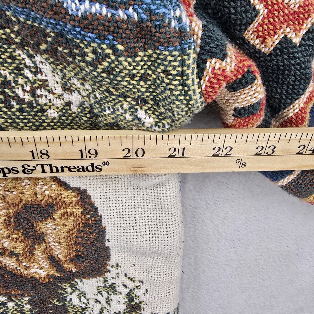 Angel Gentle Tapestry Knit Sweatshirt Mens Sz 10 Medium 21x23 Moose Aztec USA - Picture 7 of 8